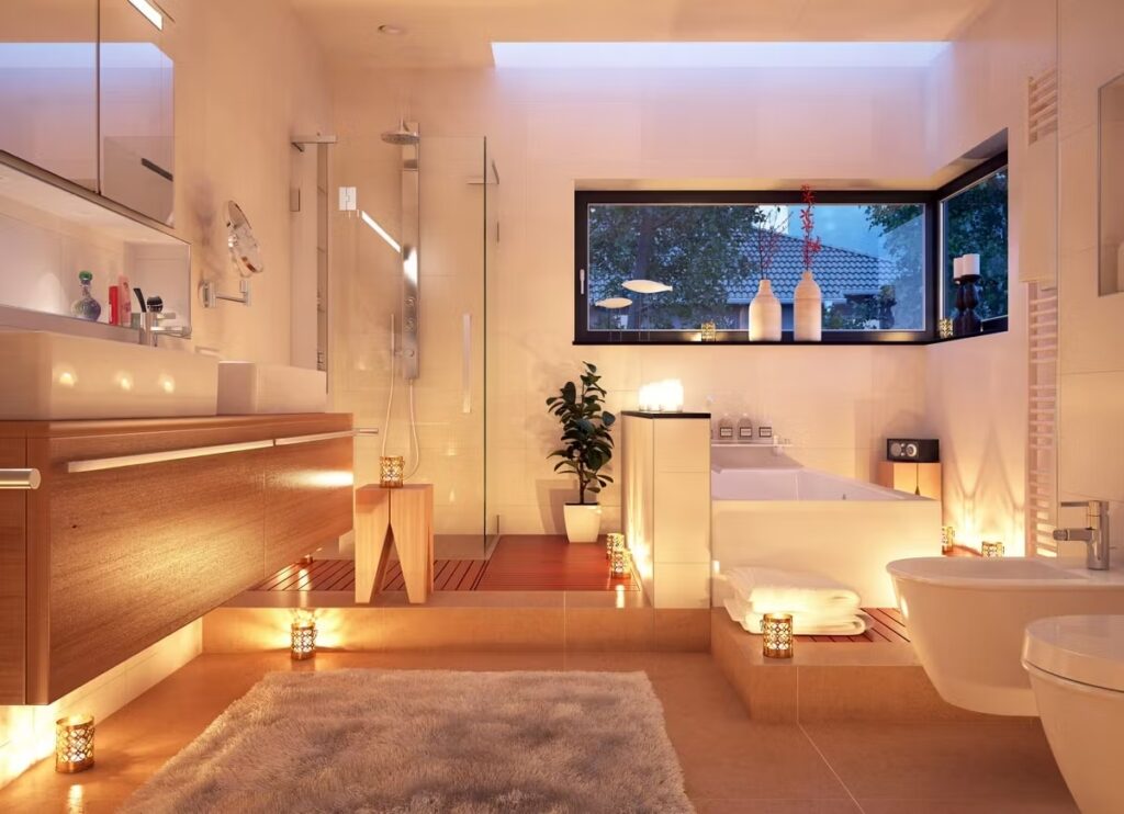 découvrez nos astuces et conseils pour aménager une salle d'eau pas chère, pratique et tendance sans compromis sur le style ni la qualité. faites des économies sur votre rénovation !